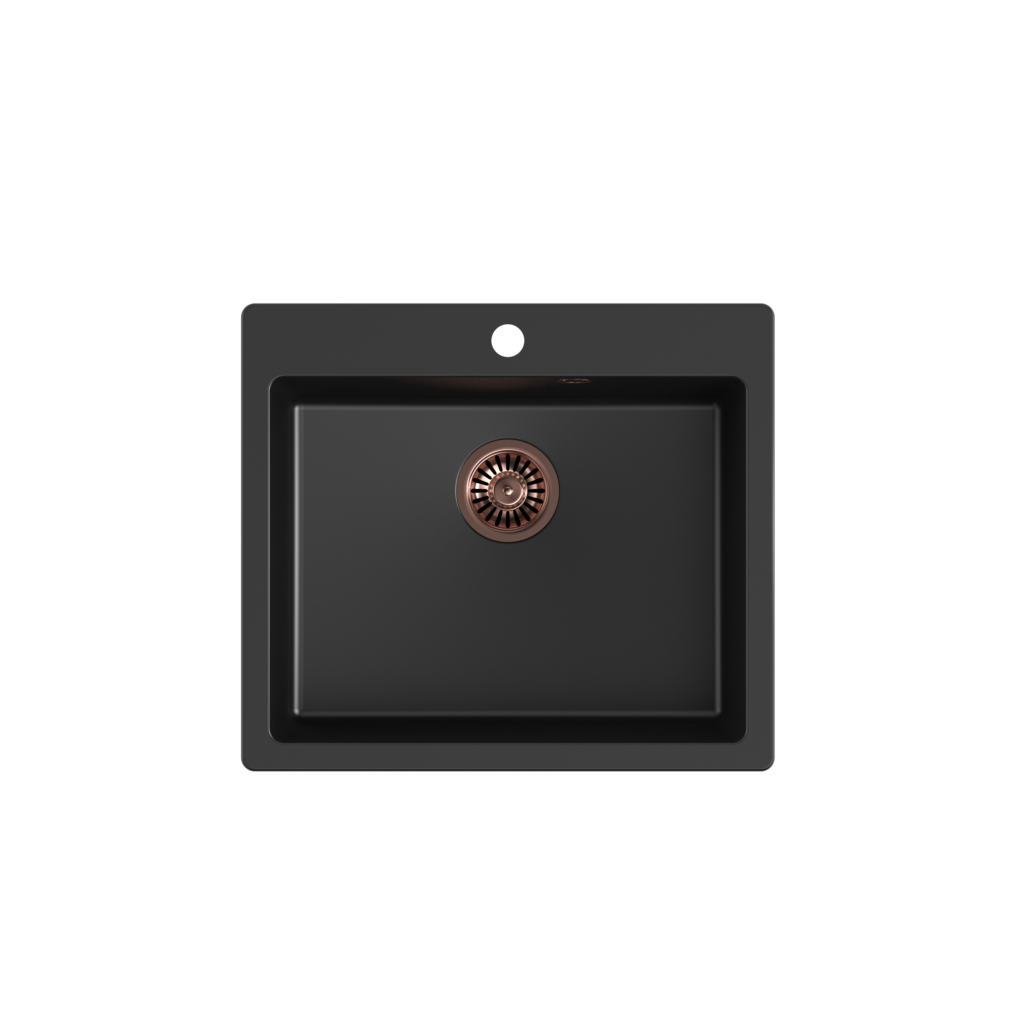 Quadron Morgan 110 Pure Black topmount sink