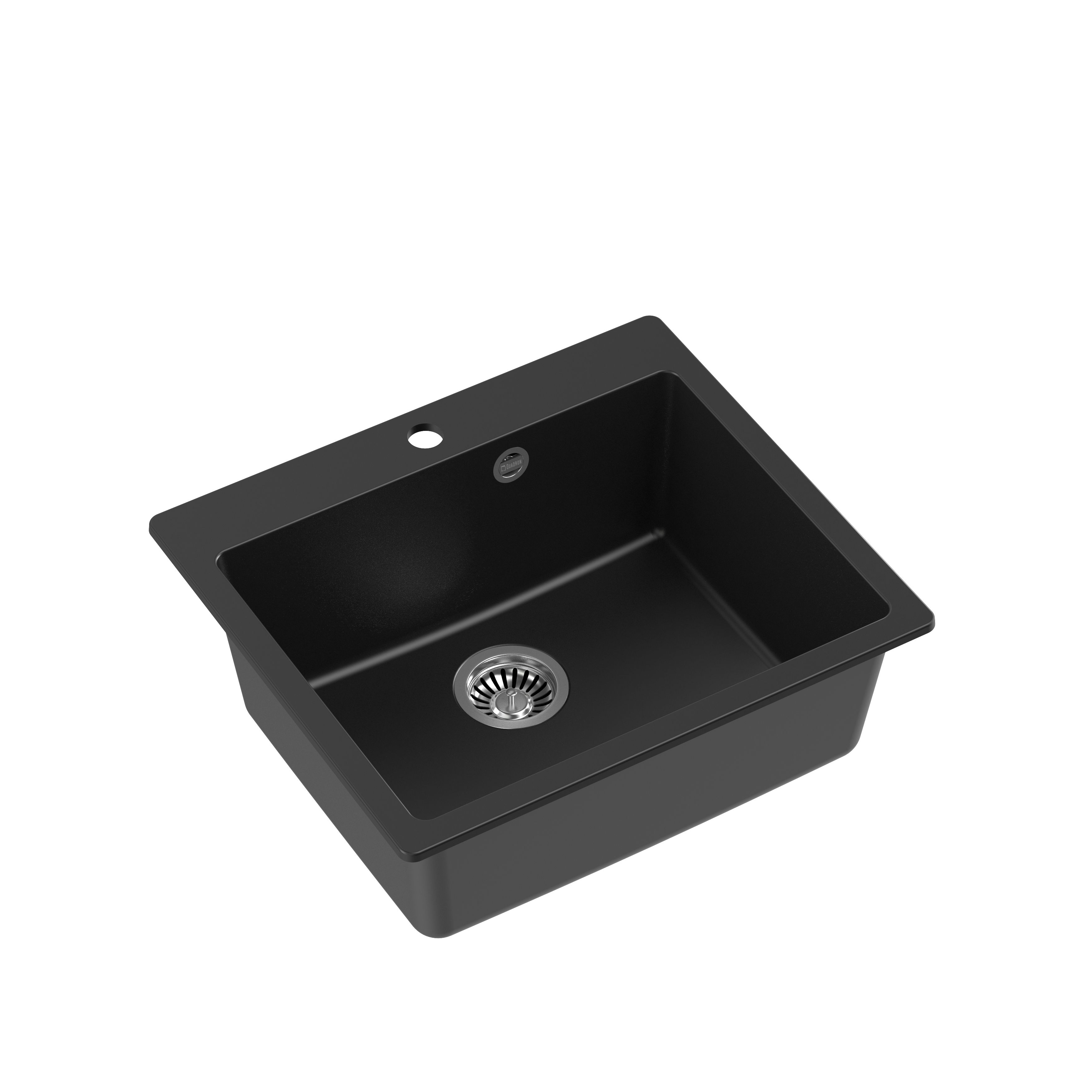 Quadron Morgan 110 Pure Black topmount sink