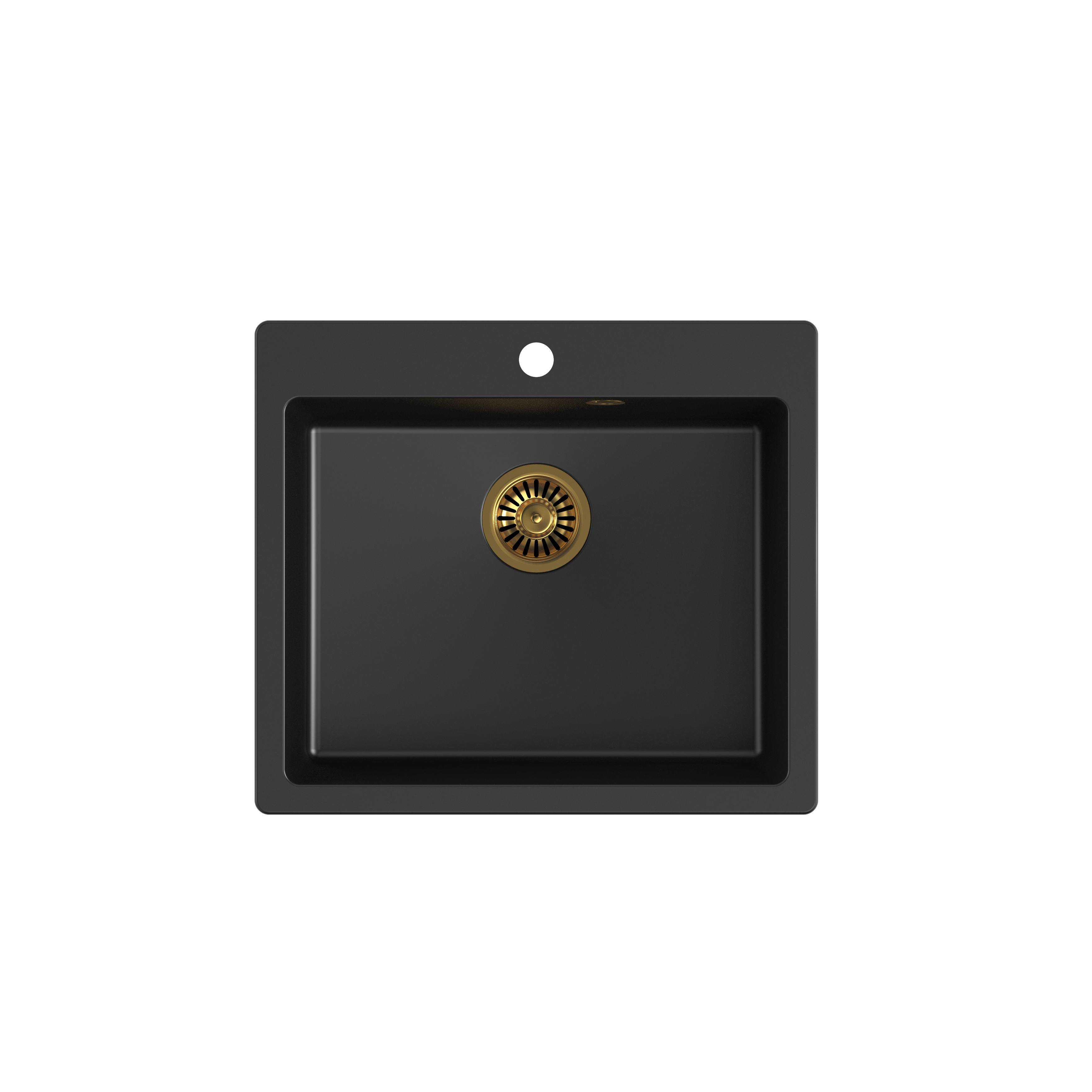 Quadron Morgan 110 Pure Black topmount sink