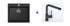 Quadron Morgan 110 Pure Black topmount sink